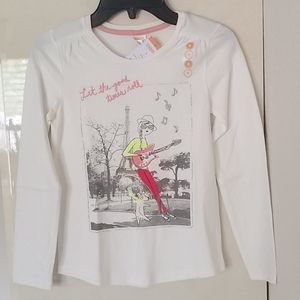 Gymboree long sleeves girls shirt. Size 8. New!!